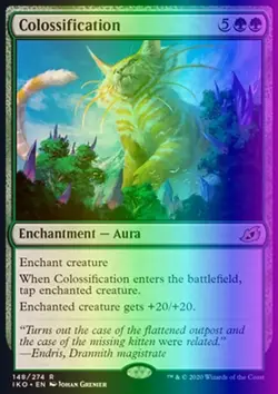 MTG Colossification (148/434) Ikoria Lair of Behemoths LP FOIL - Image 1