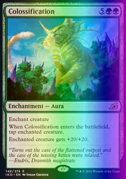 MTG Colossification (148/434) Ikoria Lair of Behemoths LP FOIL - Image 2