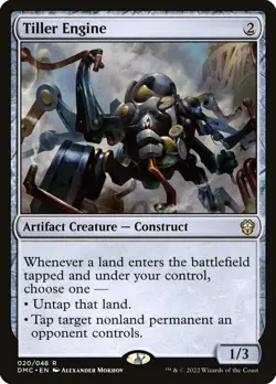 MTG Magic the Gathering Tiller Engine (20/265) Dominaria United Commander LP - Image 1