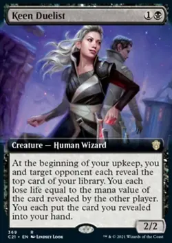 MTG Magic the Gathering Keen Duelist (369/465) Commander 2021 LP - Image 1