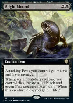 MTG Magic the Gathering Blight Mound (363/465) Commander 2021 LP - Image 1