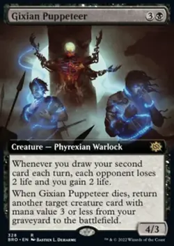 MTG Magic the Gathering Gixian Puppeteer (328/416) The Brothers' War LP - Image 1