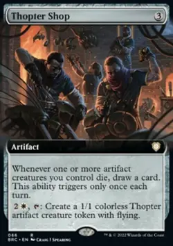 MTG Magic the Gathering Thopter Shop (66/240) The Brothers' War Commander LP - Image 1