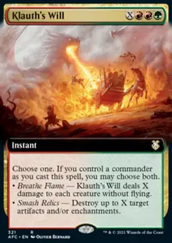 MTG Klauth's Will (321/359) Adventures in the Forgotten Realms Commander LP - Image 2