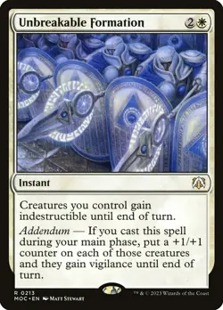 MTG Unbreakable Formation ** March of the Machine Commander ** English (NM) - Image 1