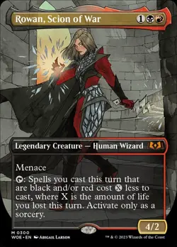 MTG Rowan, Scion of War Borderless ** Wilds of Eldraine ** English (NM) - Image 1