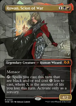 MTG Rowan, Scion of War Borderless ** Wilds of Eldraine ** English (NM) - Image 3