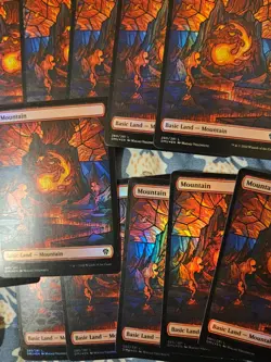 Mountain (Showcase)  FOIL Dominaria United x23 Near Mint 280/281 - Image 2