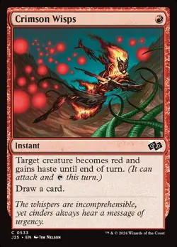 MTG Crimson Wisps ** Foundations Jumpstart ** English (NM) - Image 3