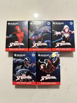 SDCC 2025 Magic The Gathering Spider-Man Welcome Deck COMPLETE SET + SECRET LAIR - Image 2