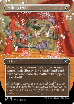Path to Exile (Borderless Alternate Art) [Commander Masters] Magic MTG - Image 2
