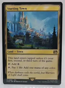 Starting Town - R #0289 MTG Final Fantasy RARE FIN EN FF1 FFI - FREE SHIP - Image 1