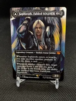0317 Sephiroth, Fabled Soldier Borderless Magic The Gathering FF Non-foil - Image 1