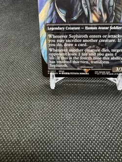 0317 Sephiroth, Fabled Soldier Borderless Magic The Gathering FF Non-foil - Image 14
