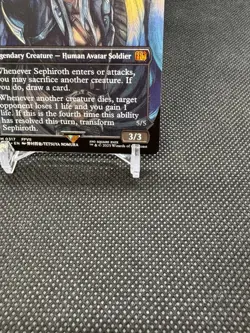 0317 Sephiroth, Fabled Soldier Borderless Magic The Gathering FF Non-foil - Image 4