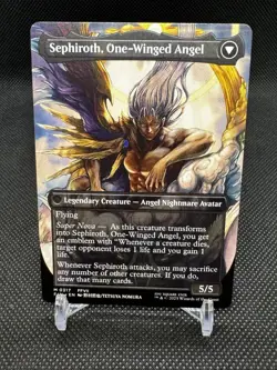 0317 Sephiroth, Fabled Soldier Borderless Magic The Gathering FF Non-foil - Image 6