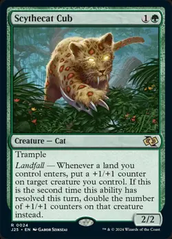 MTG Scythecat Cub ** Foundations Jumpstart ** English (NM) - Image 3