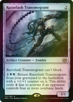 MTG Razorlash Transmogrant Foil ** The Brothers' War ** English (NM) - Image 3