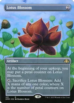 MTG Lotus Blossom Borderless Full Art ** Dominaria Remastered ** English (NM) - Image 1