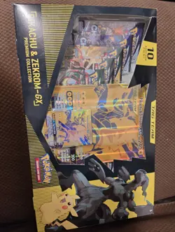 Pikachu & Zekrom GX Tag Team Premium Collection Box Pokemon Small Tear - Image 5
