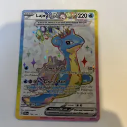 Lapras EX 158/142 Full Art Ultra Stellar Crown SCR Pokemon Card - Image 3