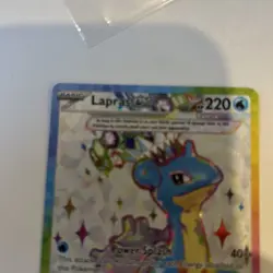 Lapras EX 158/142 Full Art Ultra Stellar Crown SCR Pokemon Card - Image 4
