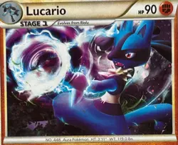 Pokémon TCG Lucario Call of Legends 14/95 Regular Exclusive Rare Holo 2011 LP - Image 2