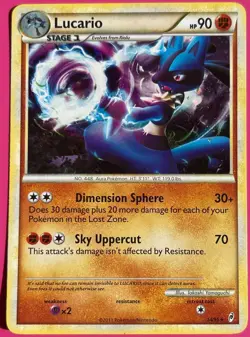Pokémon TCG Lucario Call of Legends 14/95 Regular Exclusive Rare Holo 2011 LP - Image 5