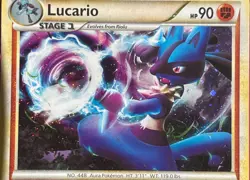 Pokémon TCG Lucario Call of Legends 14/95 Regular Exclusive Rare Holo 2011 LP - Image 7
