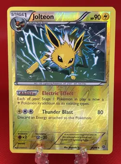 Pokémon TCG Jolteon Ancient Origins 26/98 Reverse Holo XY X&Y English 2015 NM - Image 1