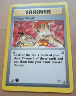Misty's Wrath - 114/132 - Uncommon WOTC TCG—Gym Heroes Pokemon Card - Image 15