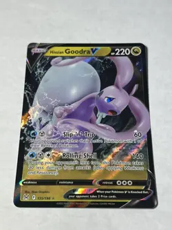 Pokemon TCG Hisuian Goodra V 135/196 Lost Origin Ultra Rare Holo LP - Image 5
