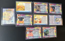 Lot Of 9 Vintage Holofoil Topps Pokemon Cards - Image 8
