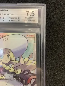 Pokemon Lylia 147 Sun And Moon 2017 ITA Trainer Full Art Beckett 7.5 - Image 7
