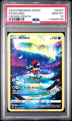Keldeo Pokémon Crown Zenith: Galarian Gallery GG07/GG70 Gem Mint PSA 10 - Image 4