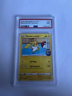 Pikachu On The Ball - 2020 Pokémon Futsal - PSA 9 MINT - Image 1