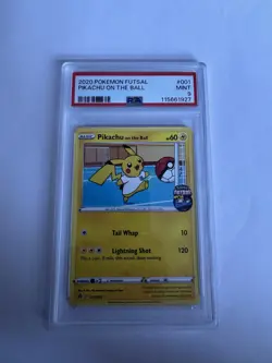 Pikachu On The Ball - 2020 Pokémon Futsal - PSA 9 MINT - Image 3