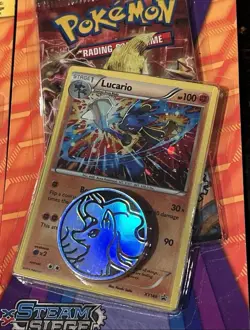 POKEMON XY STEAM SIEGE BLISTER BOOSTER PACK NEW LUCARIO FLOETTE BLACK STAR PROMO - Image 4