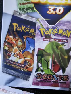 Pokemon MYSTERY 3 PAK w/ 4 BOOSTER PACKS/1 VINTAGE SLAB & 2 VINTAGE GRADE CARDS - Image 11