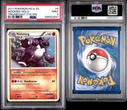 Nidoking 6/102 HoloRare PSA 9 MINT Heartgold & Soulsilver Triumphant Ita Pokemon - Image 3