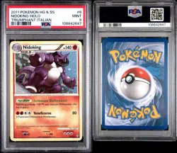 Nidoking 6/102 HoloRare PSA 9 MINT Heartgold & Soulsilver Triumphant Ita Pokemon - Image 6