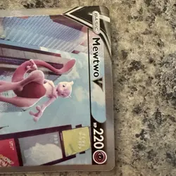 Pokemon Bundle Of Mewtwo! Mewtwo V Pokémon Go Card, X2 Oreos, Sleeves, And Coin! - Image 4