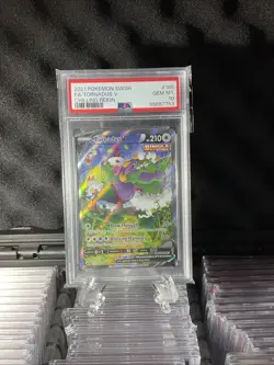 2021 Pokemon SWSH FA/Tornadus v Chilling Reign #185 PSA 10 - Image 12