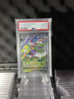 2021 Pokemon SWSH FA/Tornadus v Chilling Reign #185 PSA 10 - Image 9