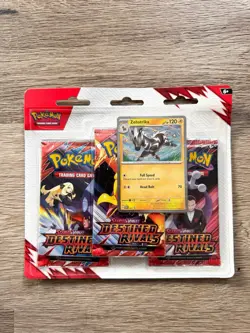 Pokémon TCG: Scarlet & Violet | Destined Rivals 3-Pack Blister | Zebstrika - Image 5