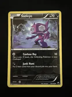 Sableye 62/108 Dark Explorers Pokemon TCG Reverse Holo LP - Image 3