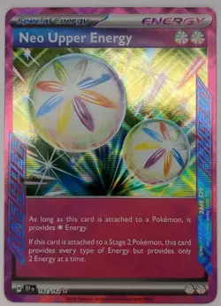 Neo Upper Energy 162/162 Pokémon TCG S&V Temporal Forces Ace Spec Rare NM - Image 1