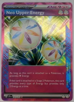 Neo Upper Energy 162/162 Pokémon TCG S&V Temporal Forces Ace Spec Rare NM - Image 3