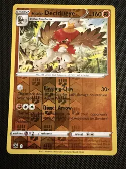 POKEMON TCG: HISUIAN DECIDUEYE 082/189 ASTRAL RADIANCE REVERSE HOLO CARD NM - Image 11
