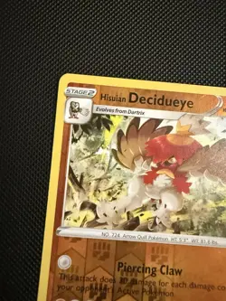 POKEMON TCG: HISUIAN DECIDUEYE 082/189 ASTRAL RADIANCE REVERSE HOLO CARD NM - Image 4